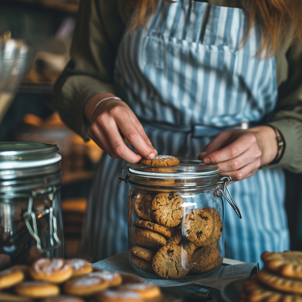 A jar of cookies | Source: Midjourney