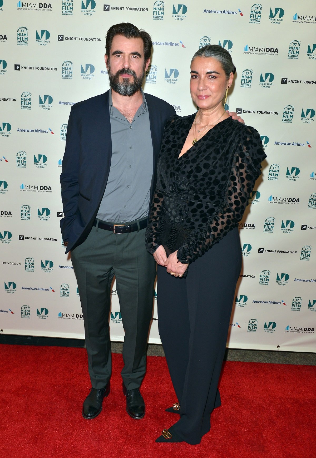 Claes Bang and wife Lis Louis-Jensen on March 6, 2020, in Miami, Florida. | Source: Getty Images 