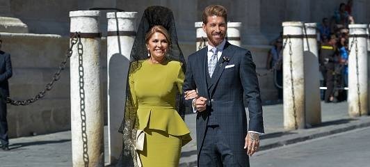 Sergio Ramos y Paqui García, su madre, el día de su boda. || Fuente: Getty Images Sergio Ramos y Paqui García, su madre, el día de su boda. || Fuente: Getty Images