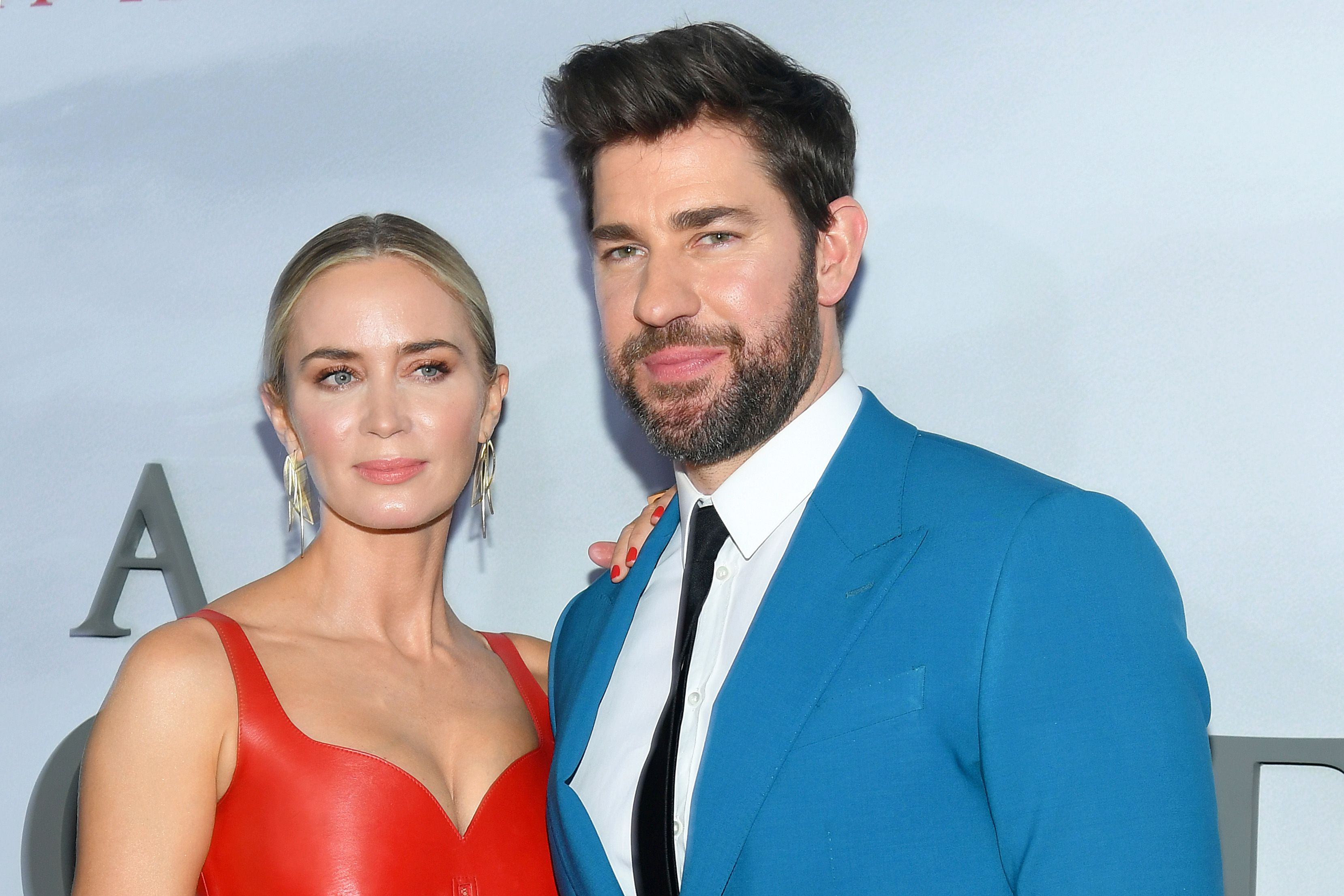 Emily Blunt and John Krasinski on March 08, 2020 in New York City. | Source: Getty Images
