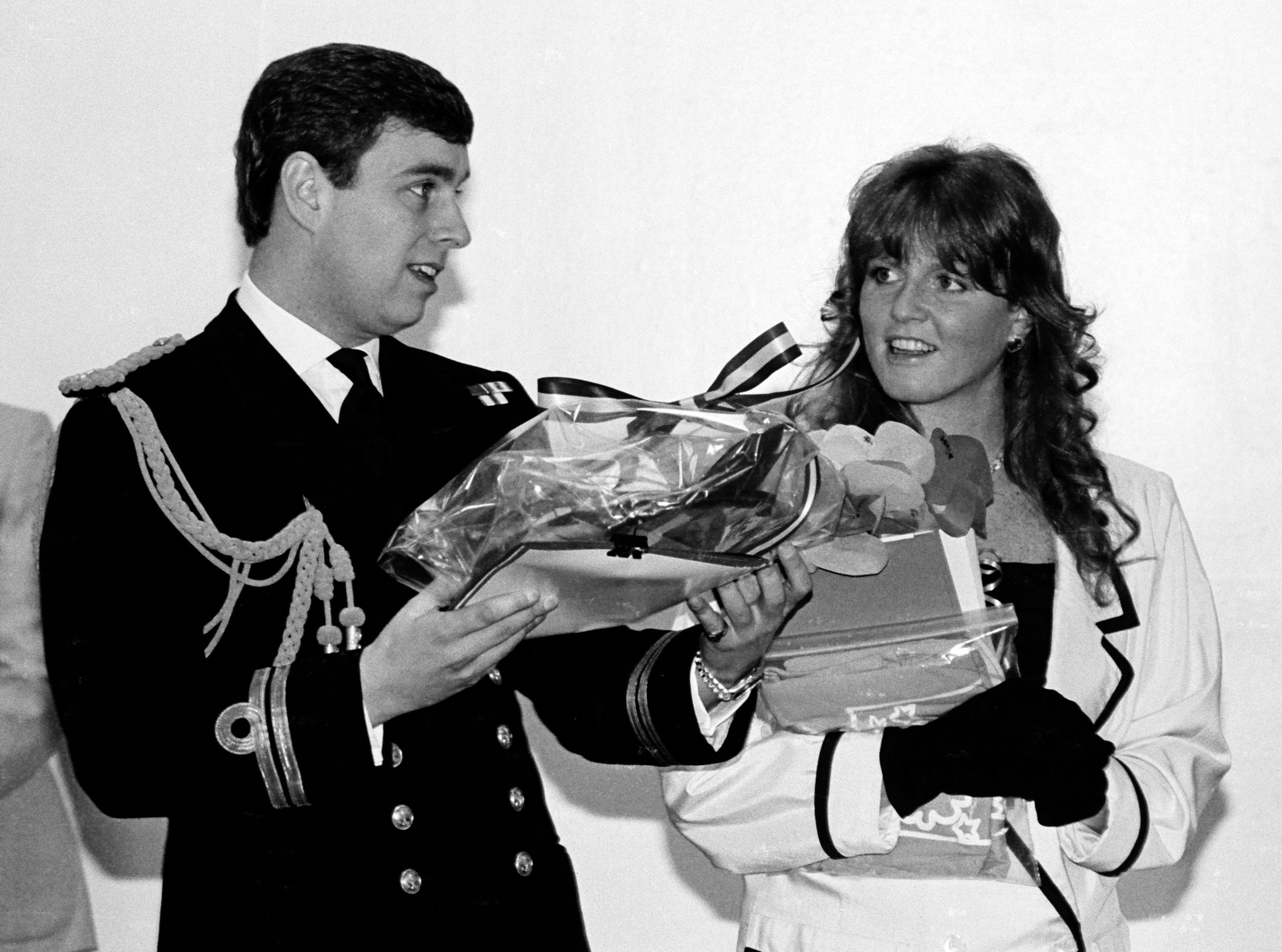 Andrew Mountbatten-Windsor and Sarah Ferguson attend an unspecified event, circa 1988. | Source: Getty Images
