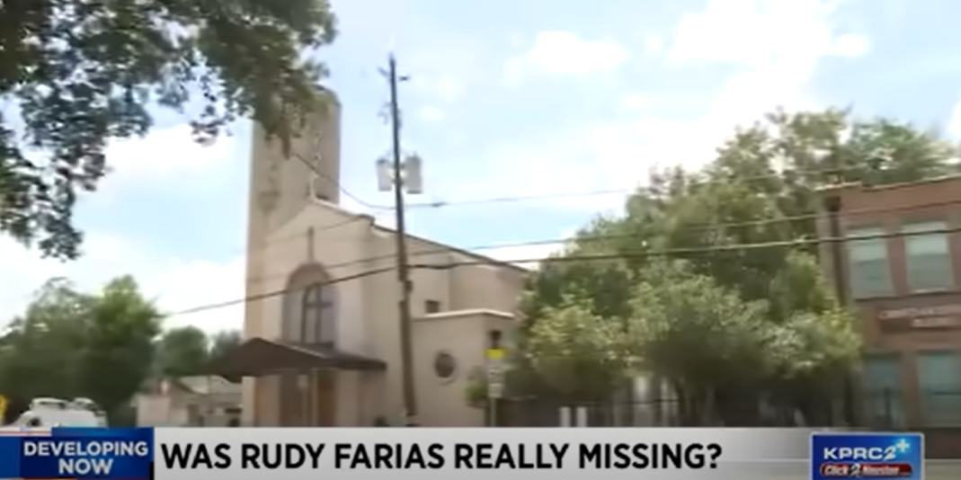 Die Kirche, vor der Rudolph "Rudy" Farias IV am 6. Juli 2023 gefunden wurde, nachdem er seit dem 6. März 2015 vermisst wurde, in Houston | Quelle: YouTube/KPRC 2 Click2Houston