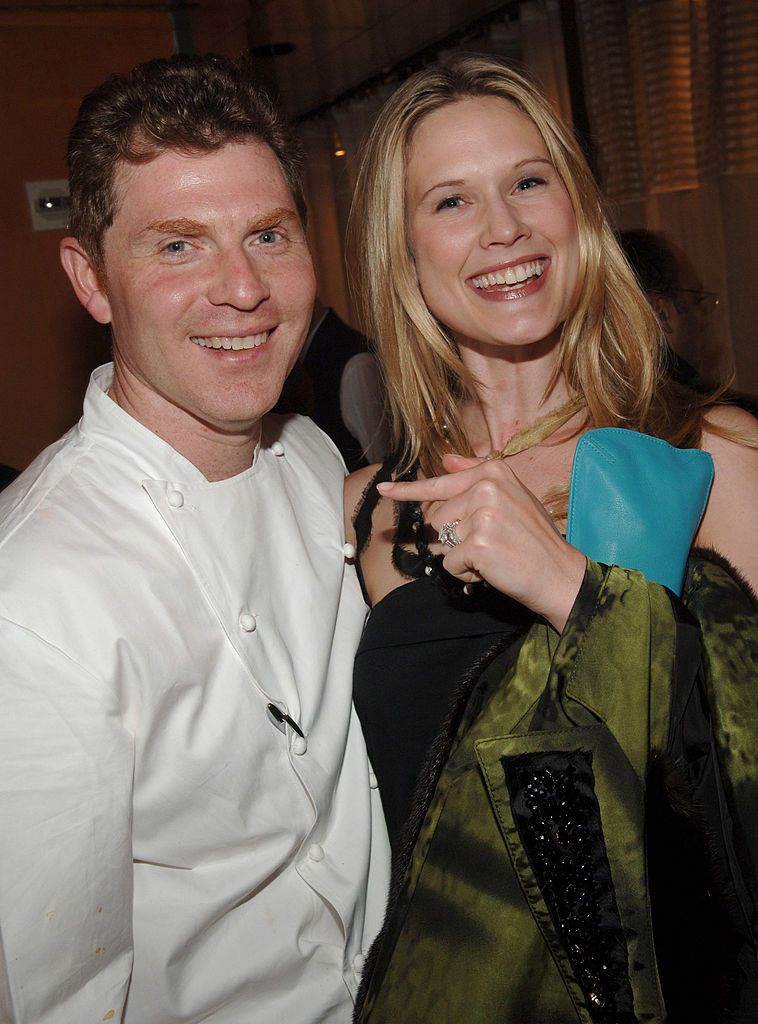 Bobby Flay and Stephanie March at the opening of Bar Americain in 2005 in New York City | Source: Getty Images