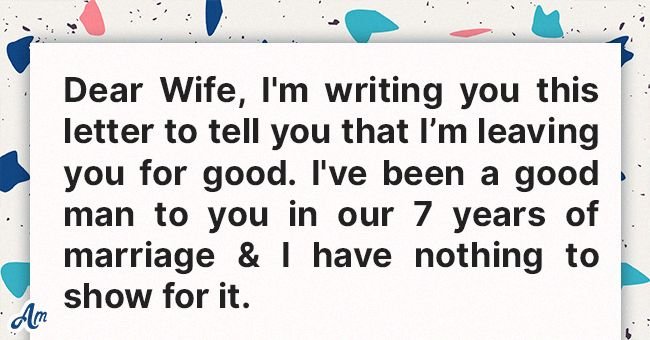 Daily Joke: Wife Receives Divorce Letter from Her Husband