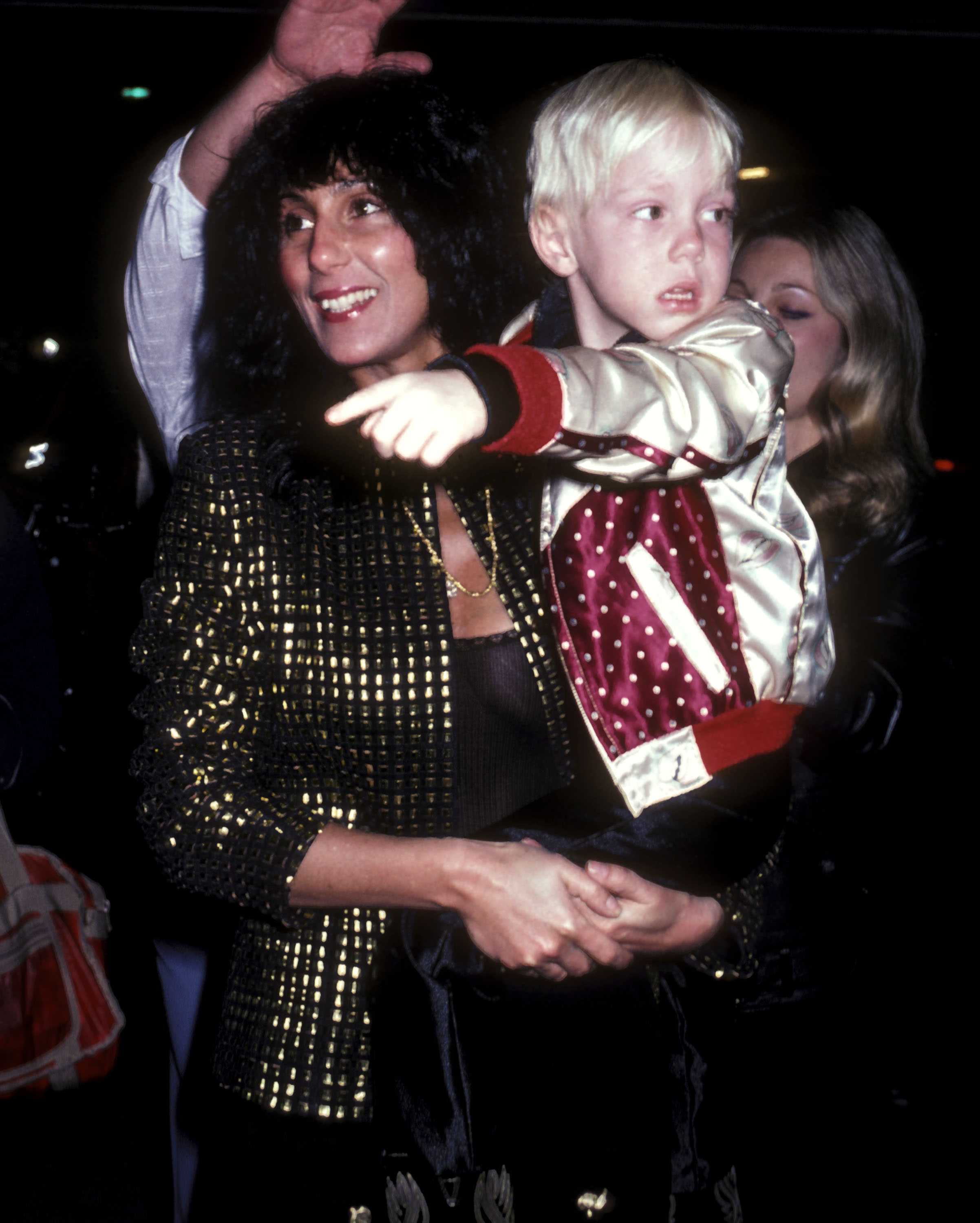 Cher and son Elijah Blue Allman attend the opening night performance of "The Rocky Horror Picture Show" on February 24, 1981 in Hollywood, California | Source: Getty Images