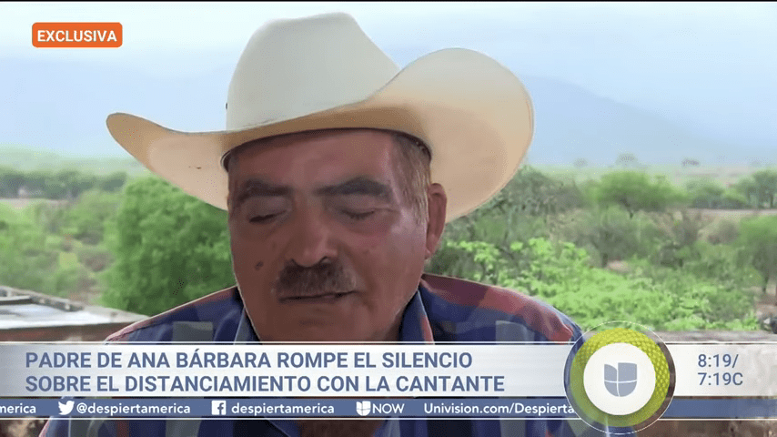 Al igual que su hija, Antero rompe en llanto │Imagen tomada de: YouTube/ Despierta América Al igual que su hija, Antero rompe en llanto │Imagen tomada de: YouTube/ Despierta América