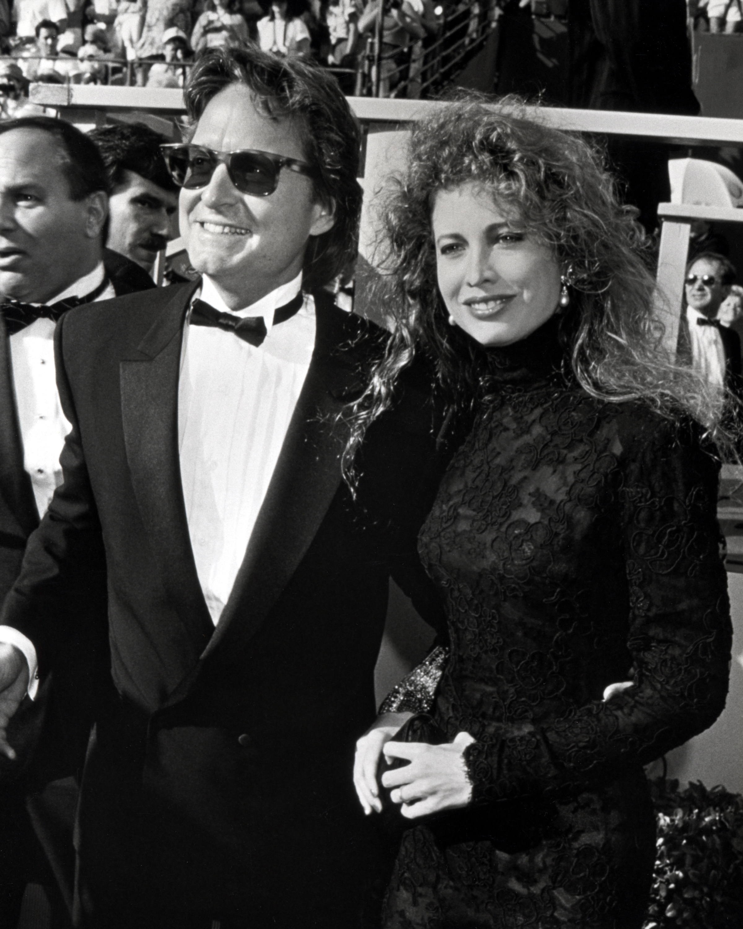 Michael Douglas and Diandra Douglas during 60th Annual Academy Awards on April 11, 1988, in Los Angeles, California. | Source: Getty Images