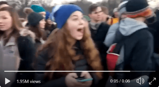 A screenshot from the March for Life event in Washington DC on Jan. 8 | Photo: Twitter/@girlsreallyrule