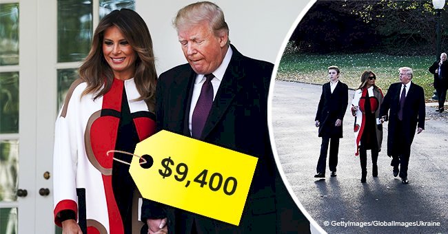 Melania Trump pardons a turkey in an eye-catching $9,400 coat, but fans’ opinions are divided