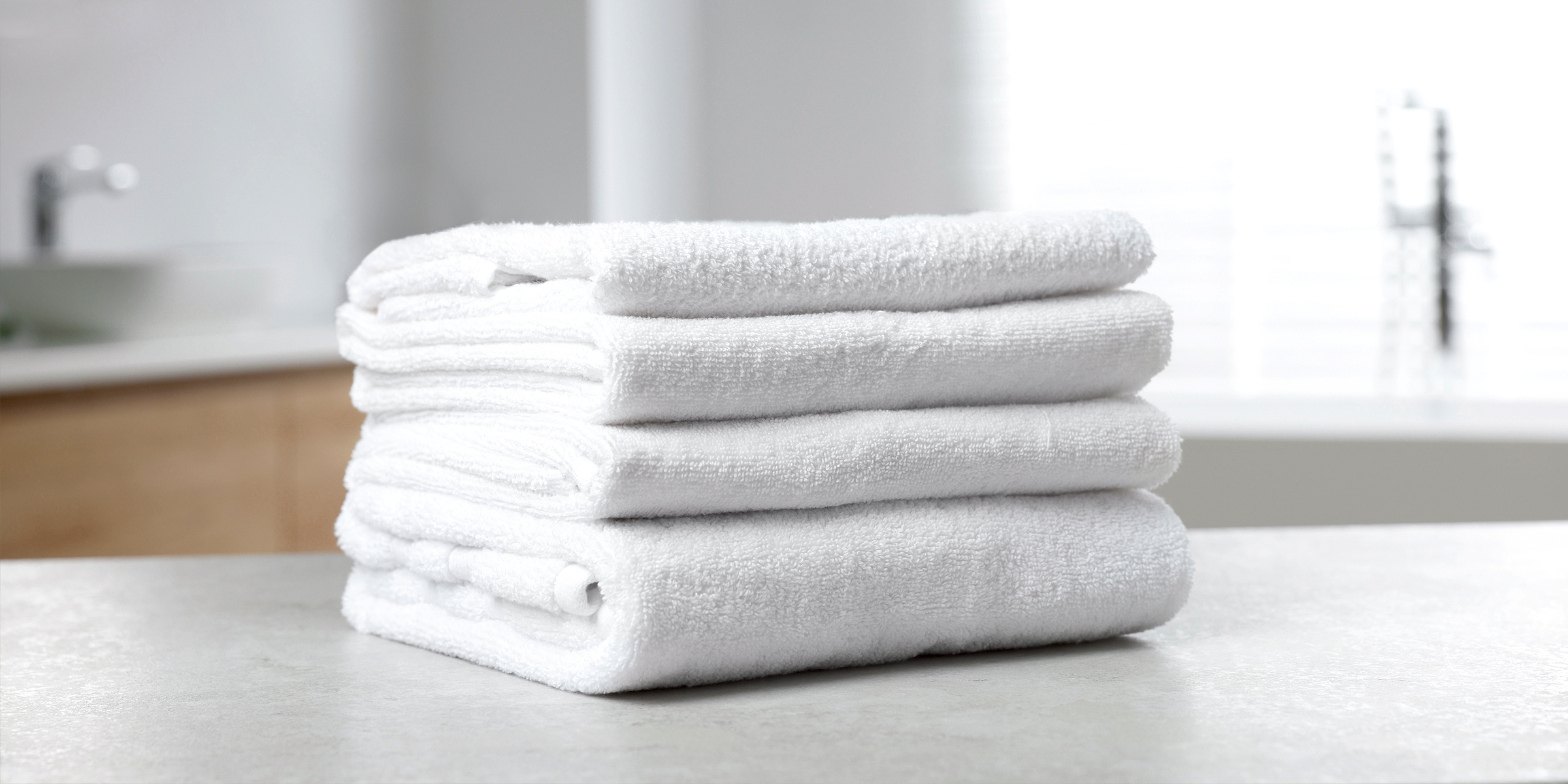 White towels. | Source: Shutterstock