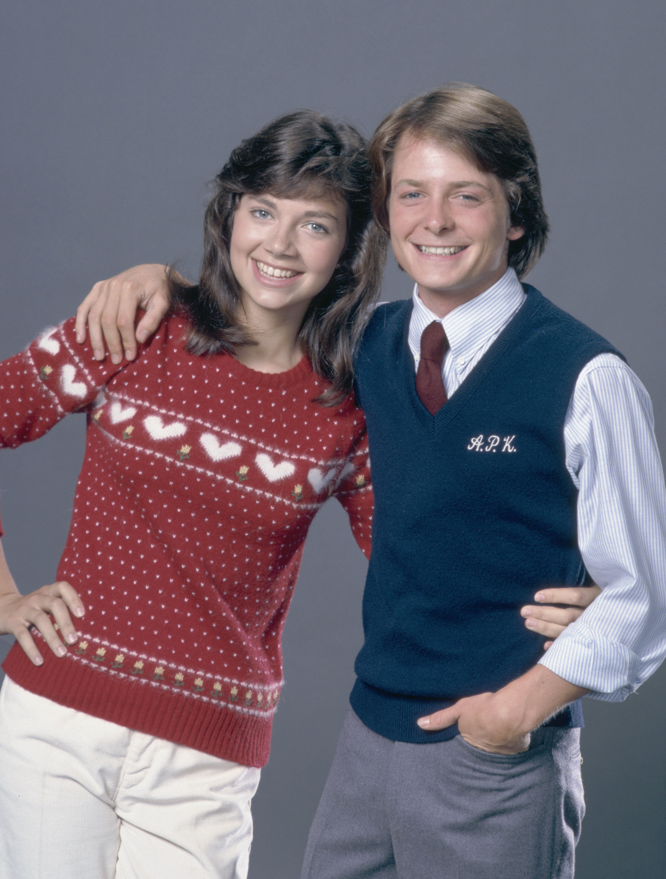 Justine Bateman and Michael J. Fox in "Family Ties," circa 1980s | Source: Getty Images