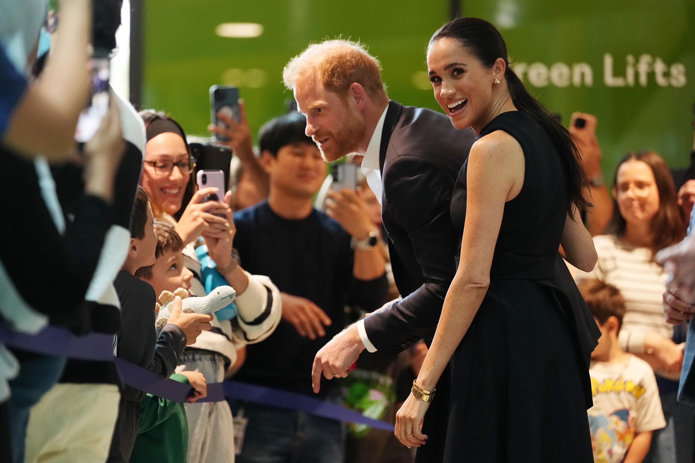 Meghan, Duchess of Sussex and Prince Harry, Duke of Sussex meet children and their families during a visit to the Royal Children's Hospital on 14 April 2026 in Melbourne, Australia. | Source: Getty Images