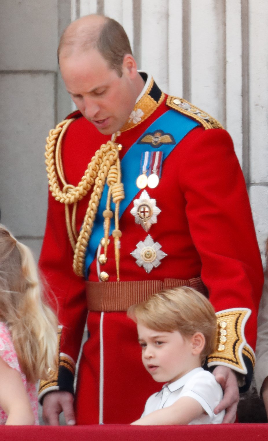 Prince William et Prince George de Cambridge à la Trooping The Color 2018 | Photo : Getty Images Prince William et Prince George de Cambridge à la Trooping The Color 2018 | Photo : Getty Images