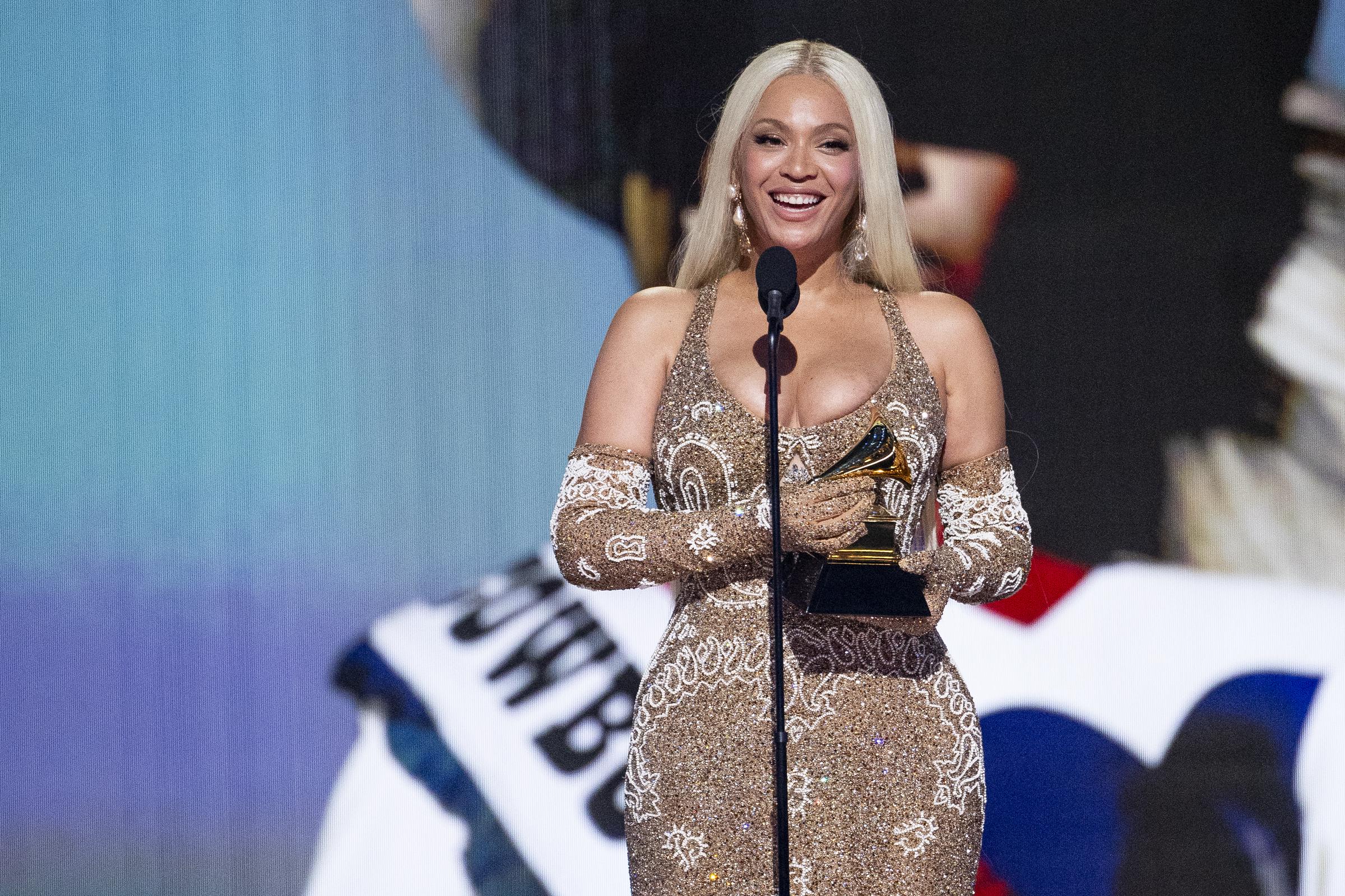 Beyoncé onstage at the 67th annual Grammy Awards on February 2, 2025, in Los Angeles, California. | Source: Getty Images