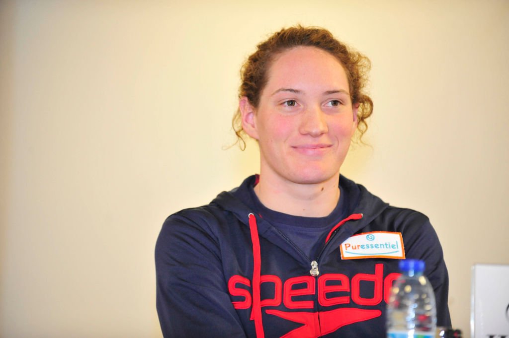 Camille Muffat à la Conférence de presse Olympic Nice Natation - Championnats de France de Natation Elite 2011 - Strasbourg le - 22 mars 2011 | Photo : Getty Images Camille Muffat à la Conférence de presse Olympic Nice Natation - Championnats de France de Natation Elite 2011 - Strasbourg le - 22 mars 2011 | Photo : Getty Images
