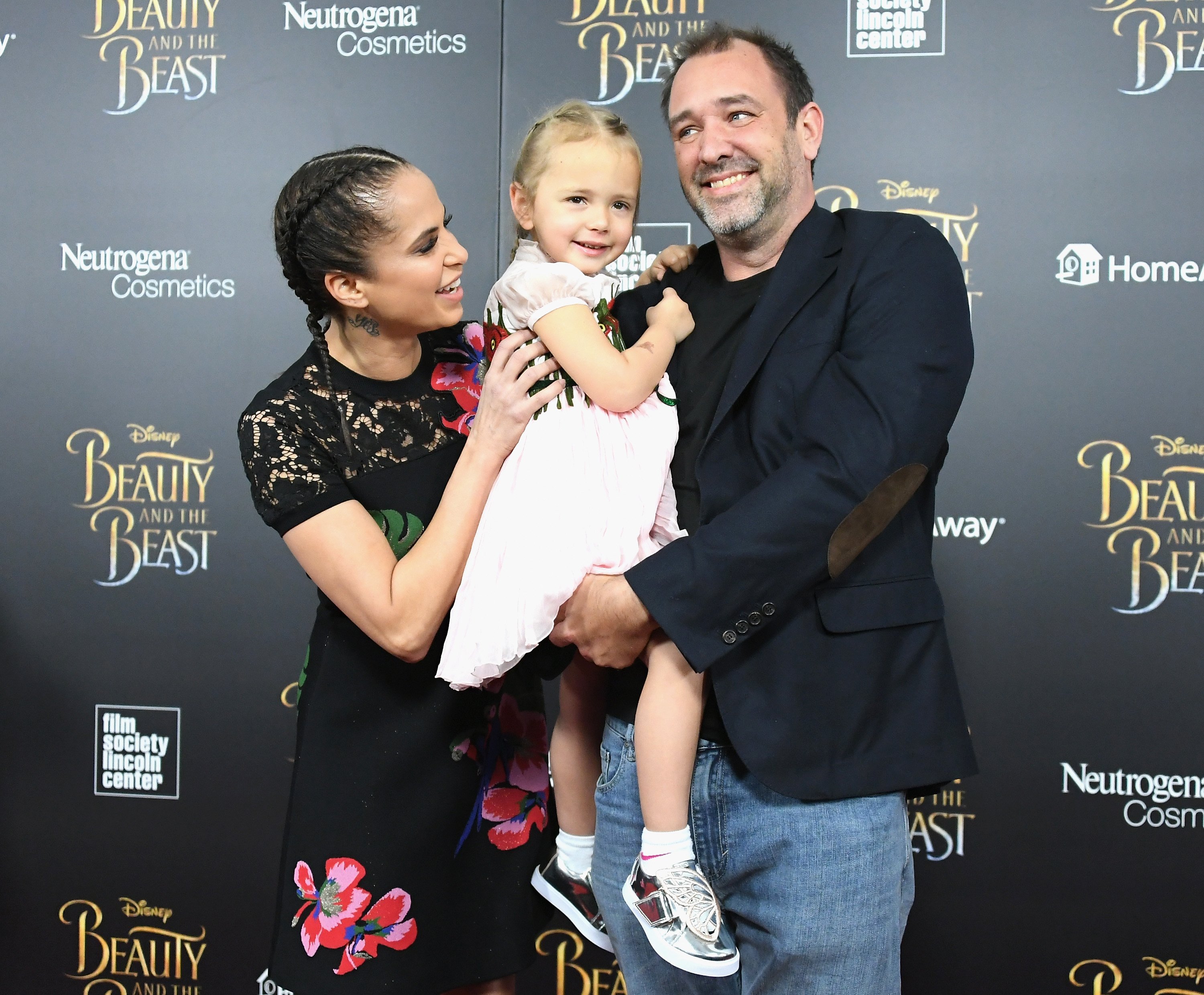 Boogie Tillmon, Trey Parker and their daughter Betty attend the "Beauty And The Beast" New York Screening at Alice Tully Hall at Lincoln Center on March 13, 2017, in New York City. | Source: Getty Images