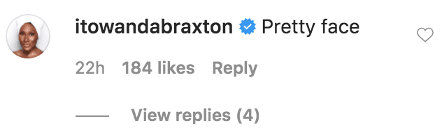 Towanda Braxton commented on a photo of China McClain sitting outside in the sun | Source: Instagram.com/chinamcclain