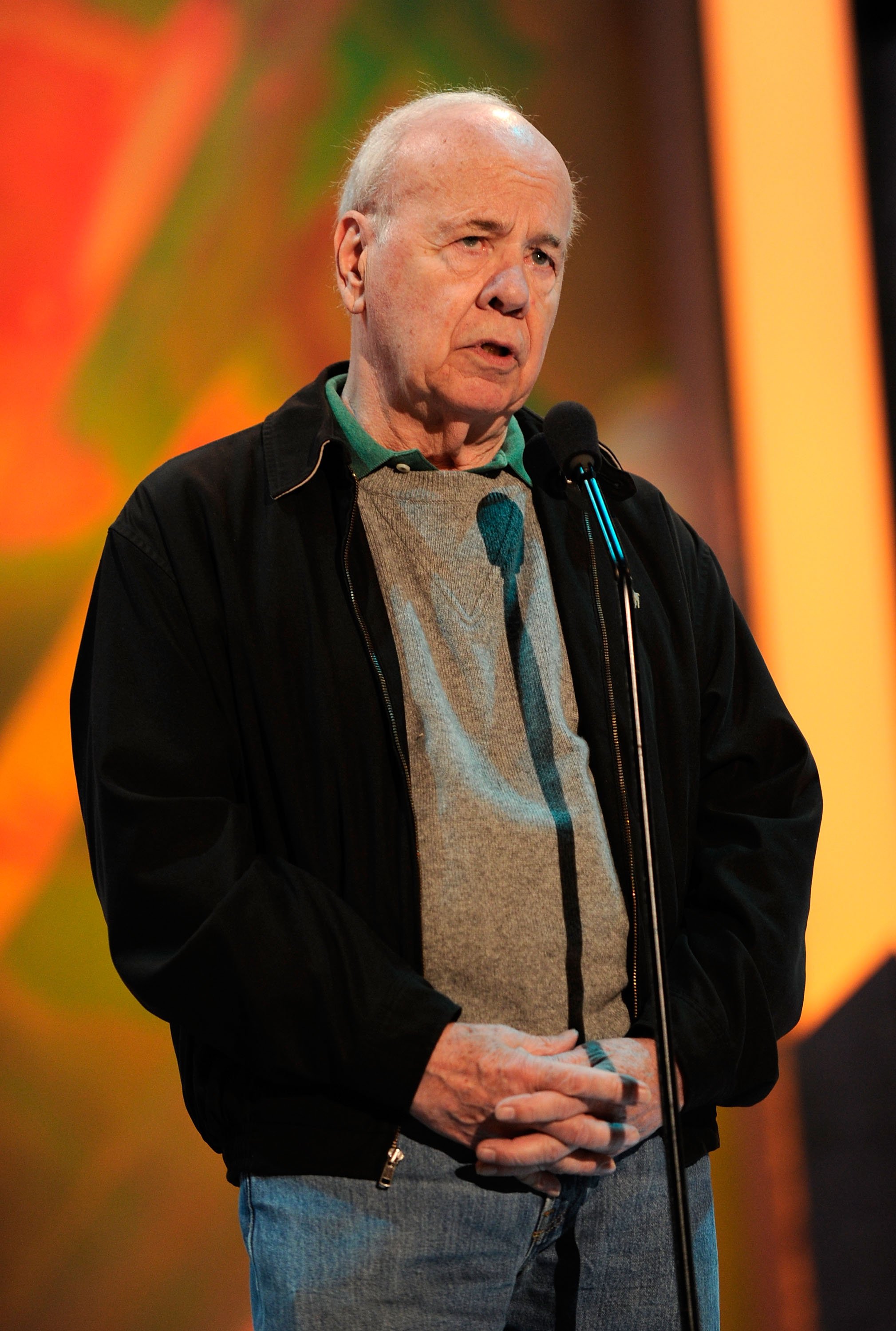 Tim Conway delivering a speech at The Shrine Auditorium during the 17th Annual Screen Actors Guild Awards | Photo: Getty Images