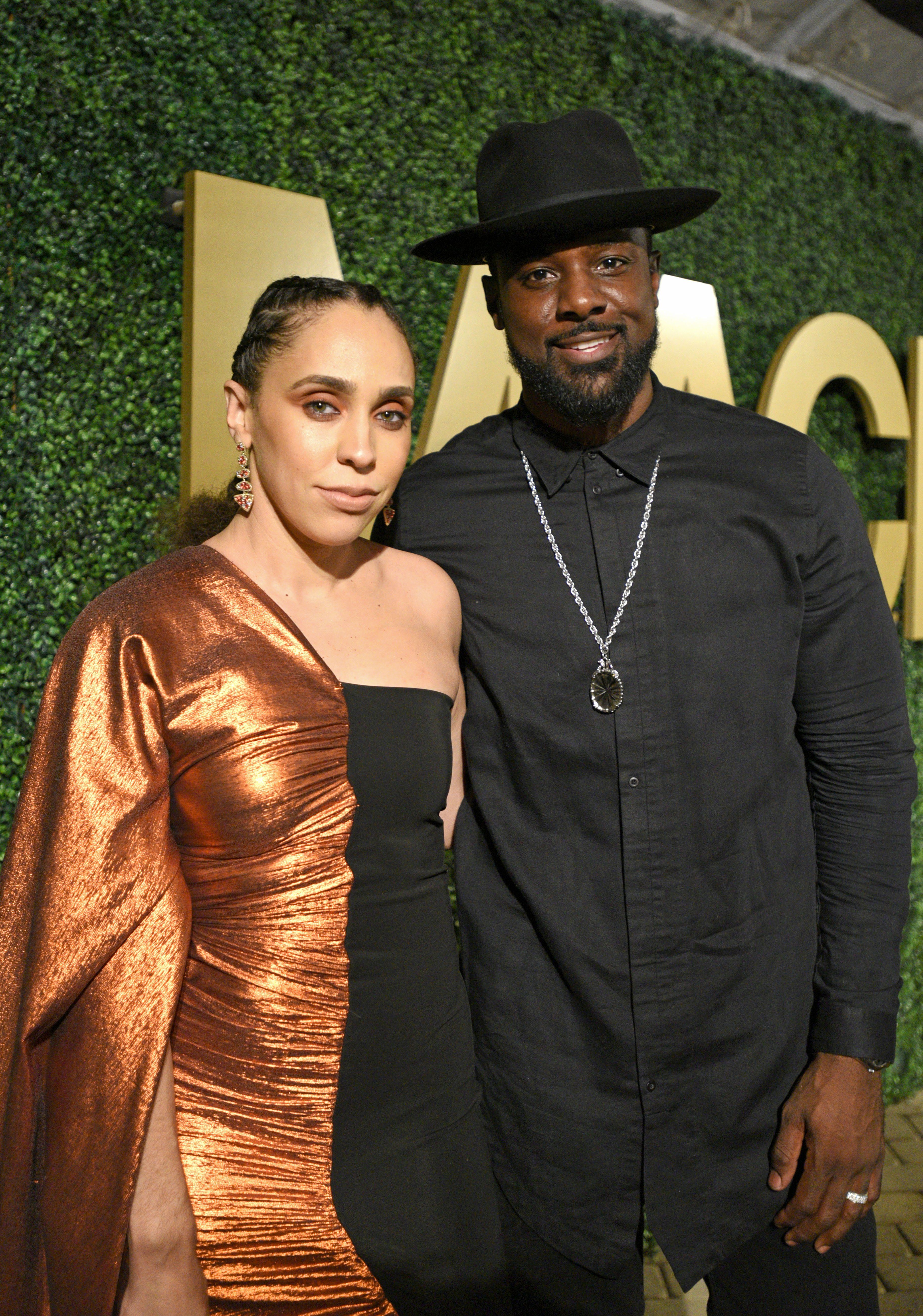 Lance Gross and his wife Rebecca Jefferson at the MACRO Pre-Oscar Party 2019 in Los Angeles | Source: Getty Images