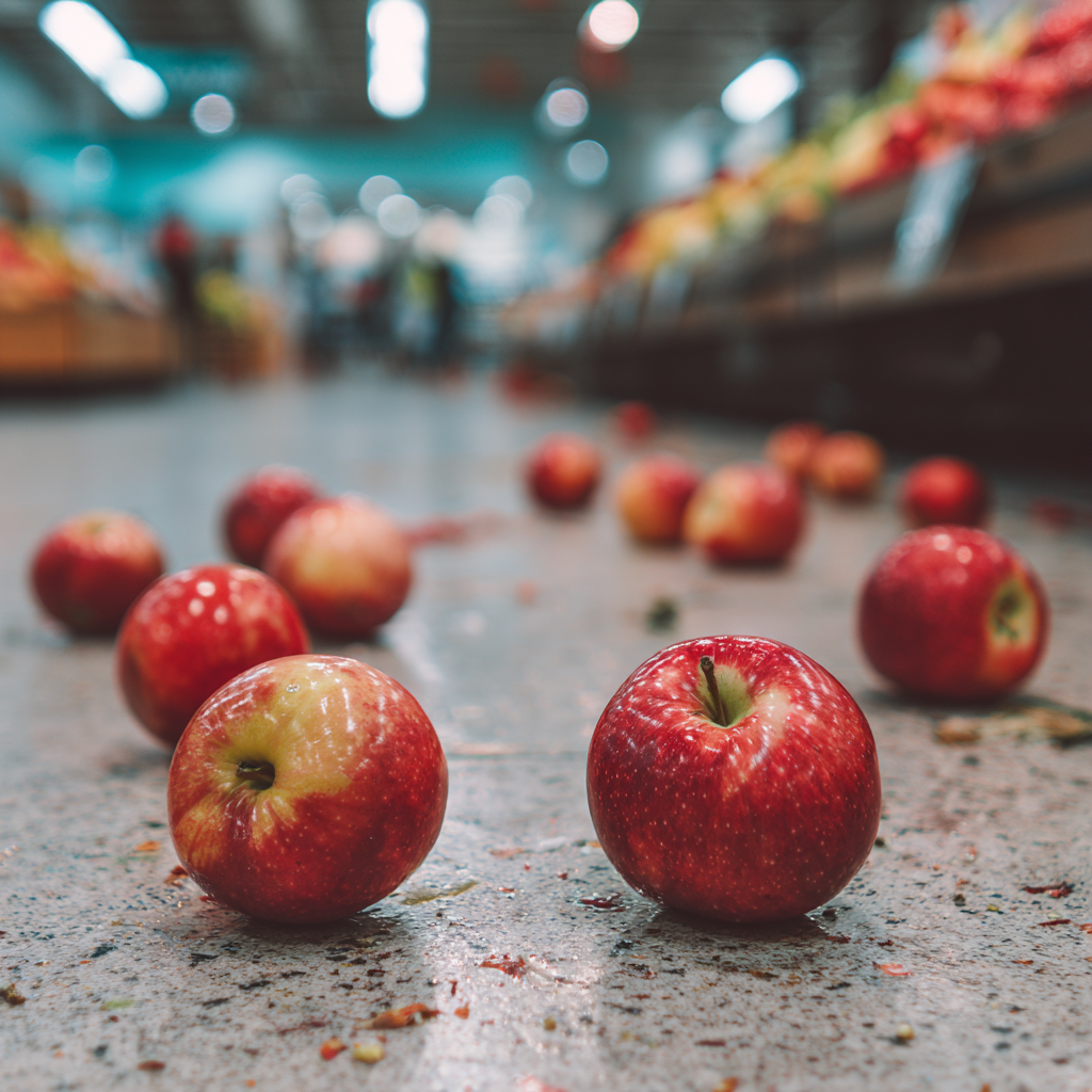 Fallen apples on the ground | Source: Midjourney
