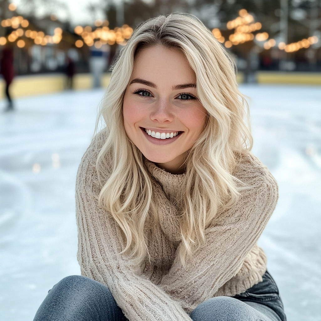 A woman on a skating rink | Source: Midjourney