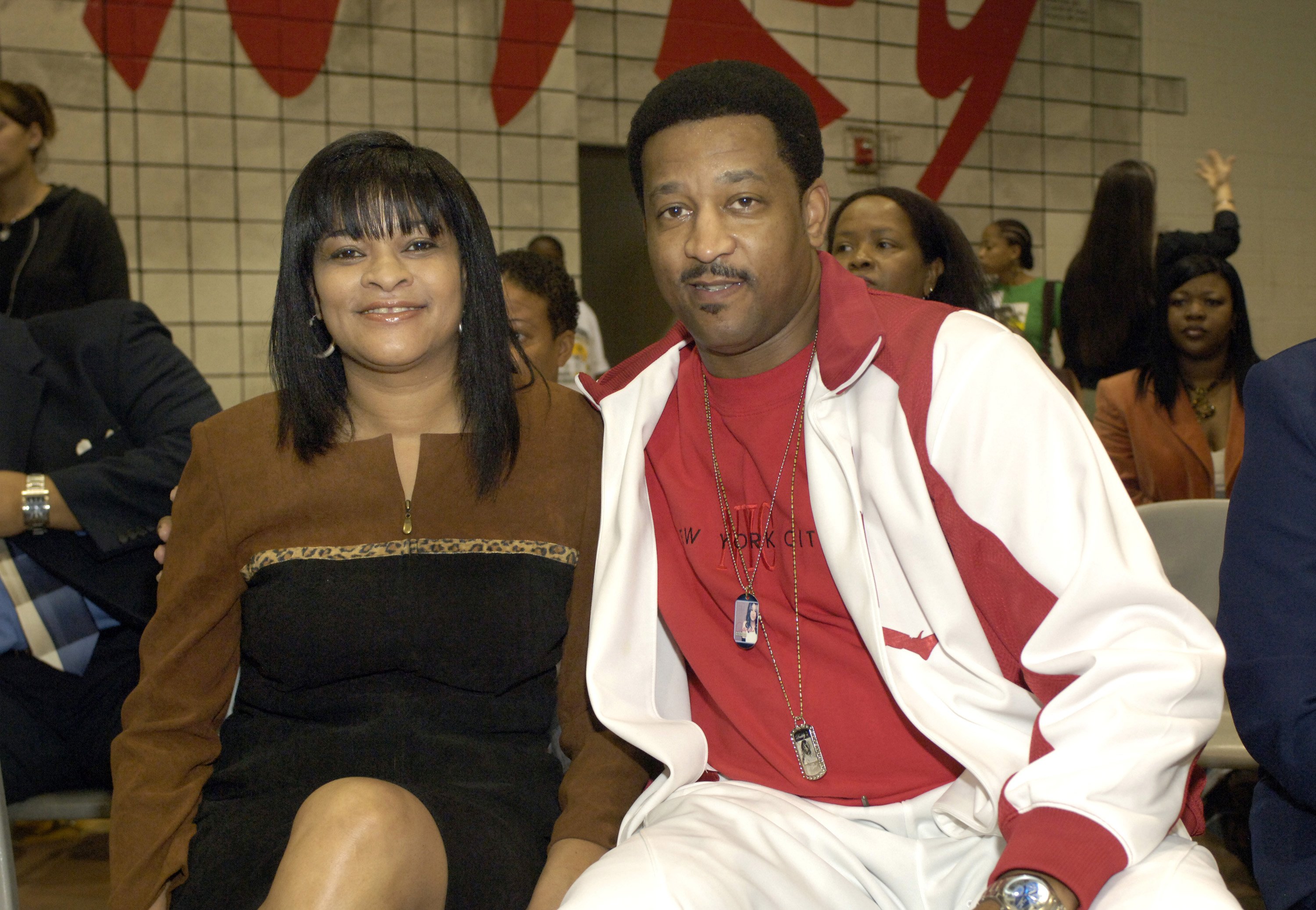 Jackie and Carlton Harris during Ciara Recieves Keys to Hometown of Riverdale at Riverdale High School in Riverdale, Georgia on October 19, 2006 | Source: Getty Images