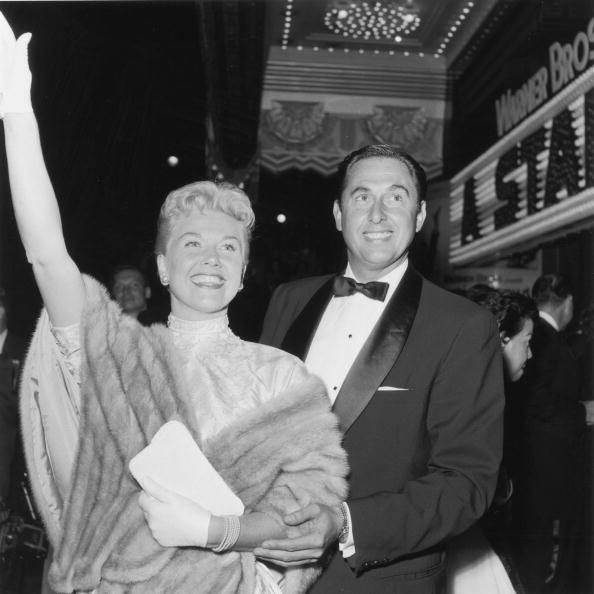 Doris Day and Marty Melcher, at the premiere of director George Cukor's film, "A Star is Born," Hollywood, California in 1954. | Photo: Getty Images