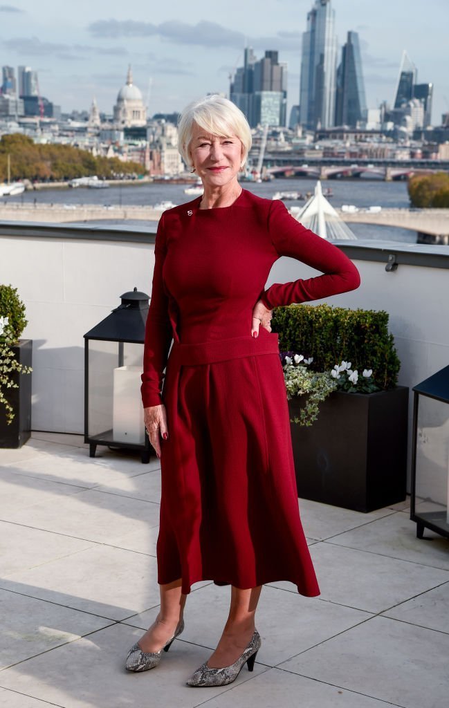 Dame Helen Mirren attends "The Good Liar" photocall at The Corinthia Hotel,October 30, 2019 | Photo: Getty Images