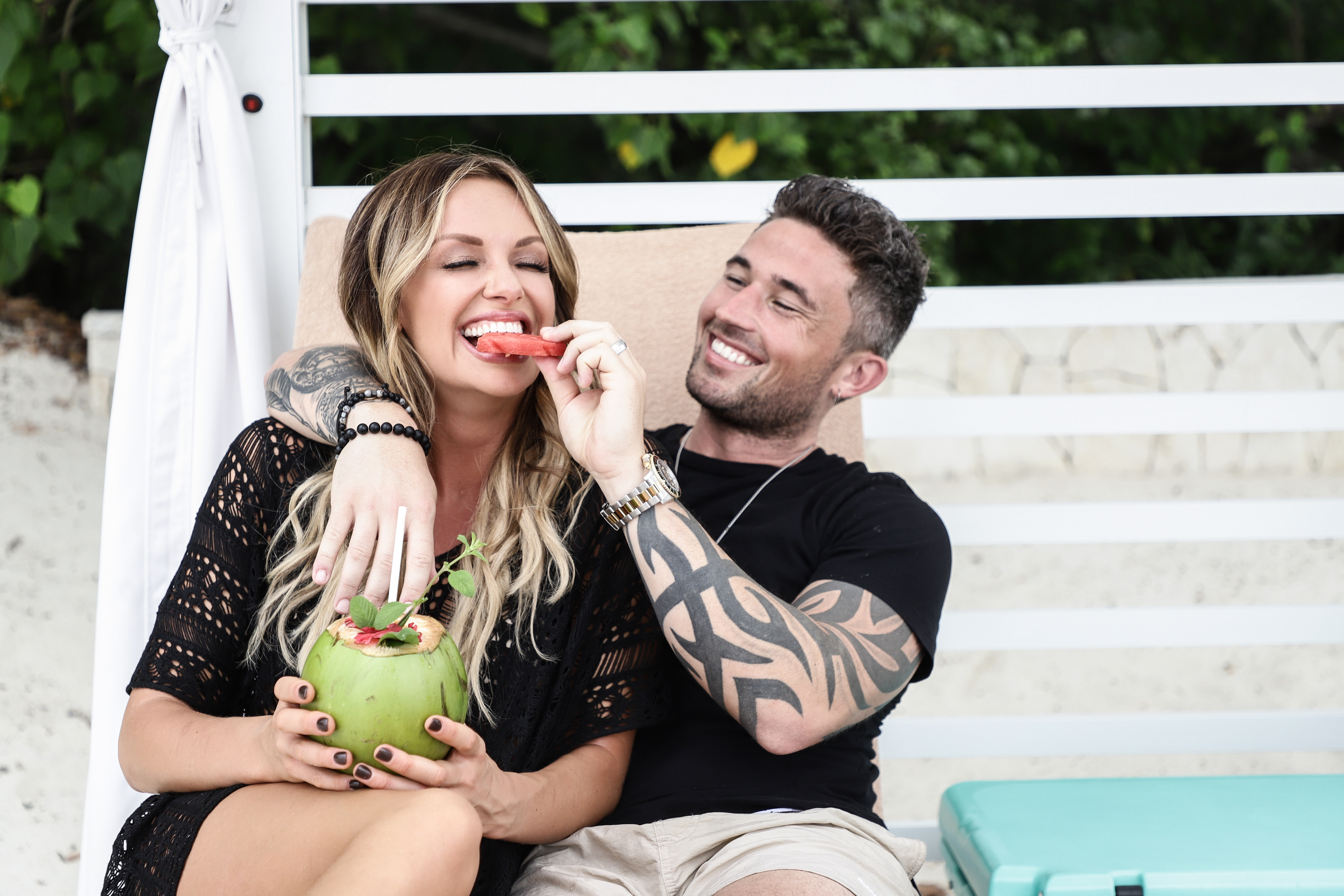 Michael Ray and Carly Pearce At Sandals South Coast on December 16, 2019, in Whitehouse, Jamaica. | Source: Getty Images