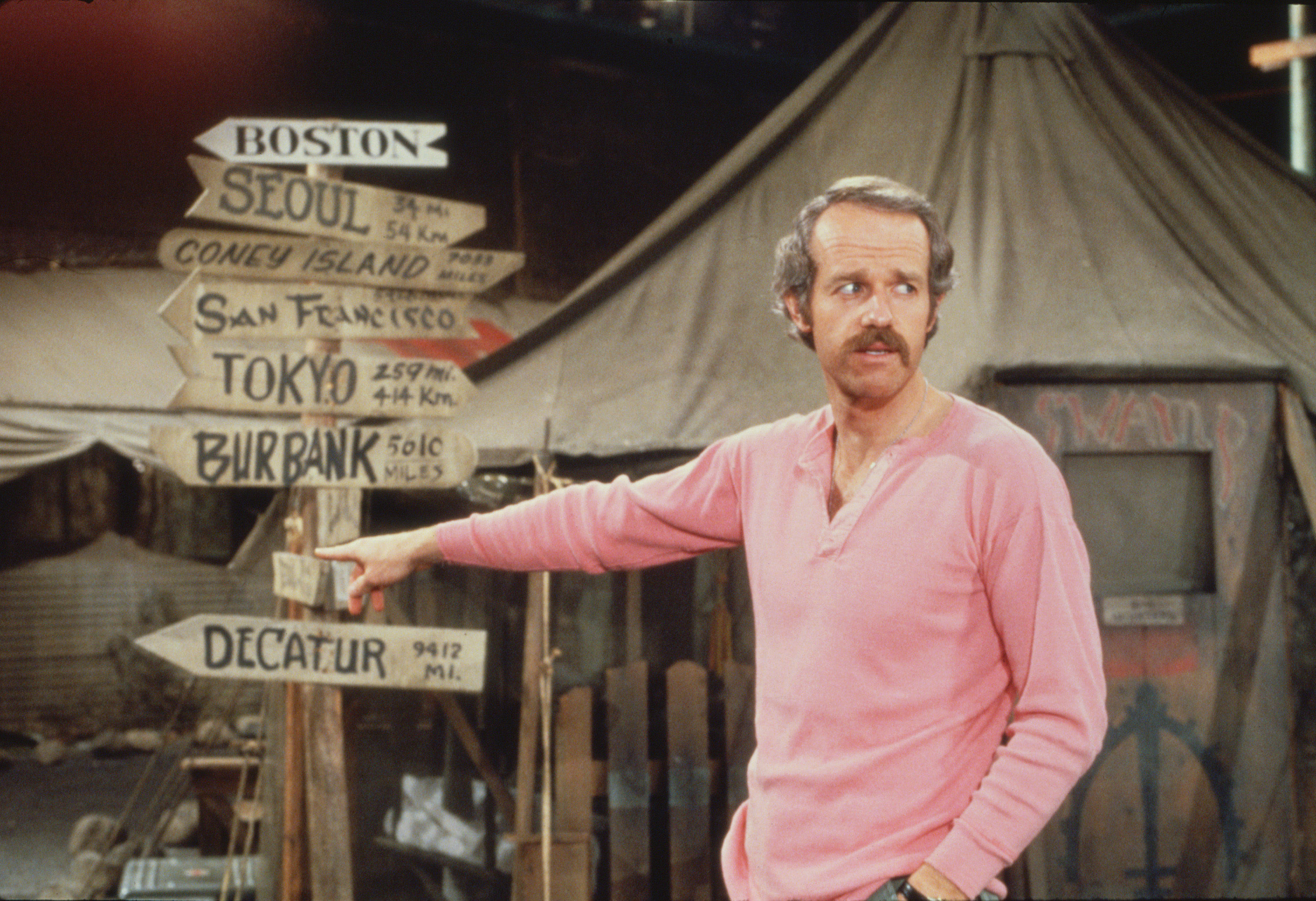 Mike Farrell as Captain B.J. Hunnicut in a scene from an episode of the TV series, 