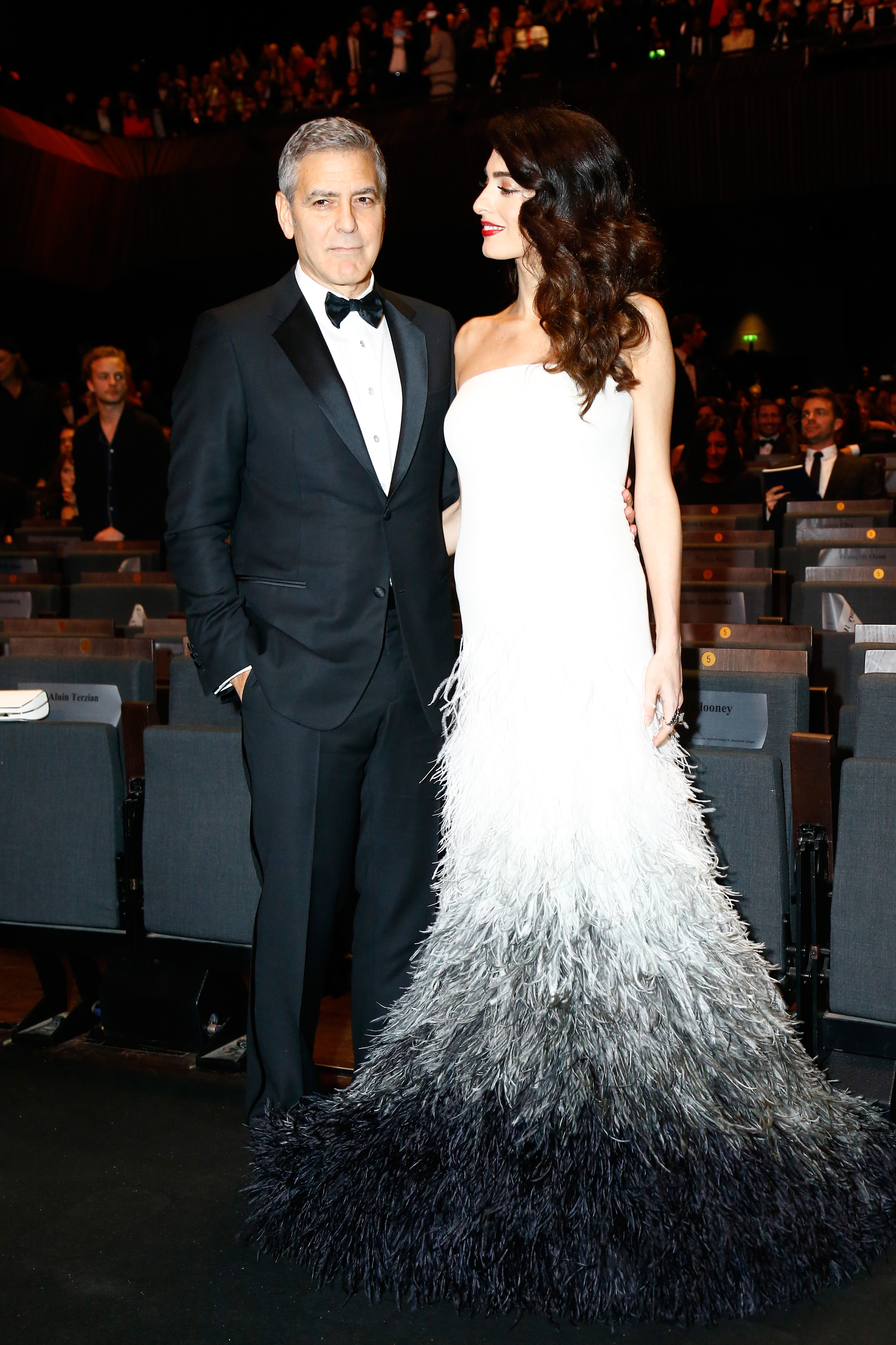 George and Amal Clooney during the Cesar Film Awards Ceremony at Salle Pleyel in Paris, France, on February 24, 2017 | Source: Getty Images