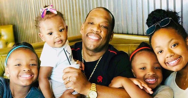 A picture of "New Edition's" Mike Bivins and his kids | Photo: instagram.com/teashabivins