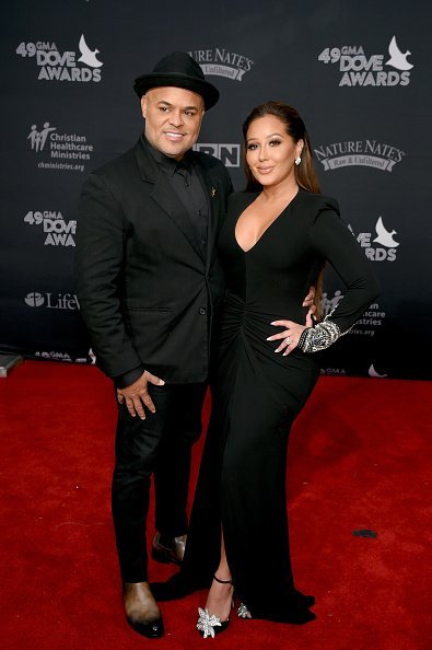 Israel Houghton and Adrienne Bailon at the 49th Annual GMA Dove Awards on October 16, 2018 | Photo: Getty Images