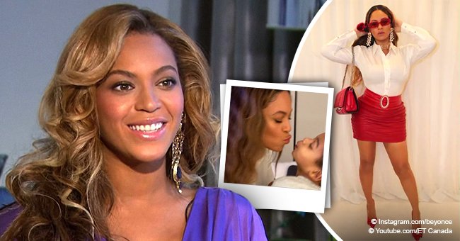 Beyoncé Shows Off Slimmed Down Curves In A Red Skirt And Kisses Daughter Rumi In A Sweet Video 