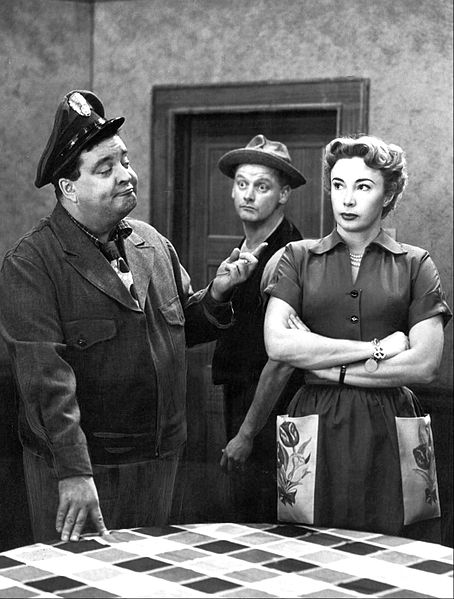 Publicity photo of Jackie Gleason, Art Carney, and Audrey Meadows in "The Honeymooners." | Source: Wikimedia Commons