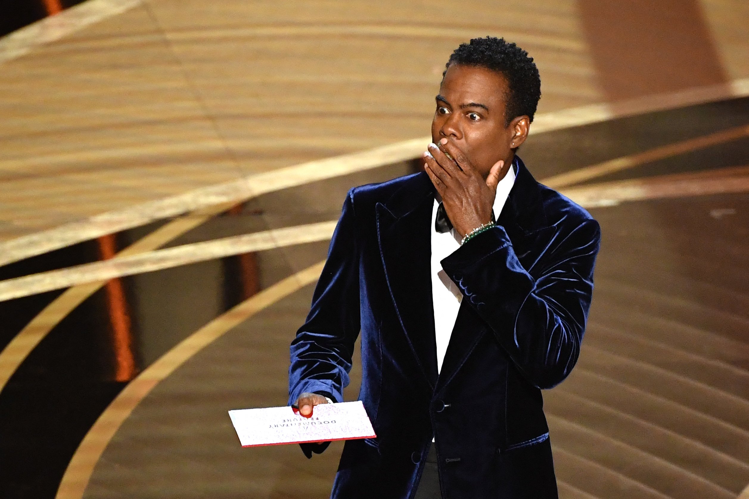 Chris Rock at the 94th Oscars on March 27, 2022 | Source: Getty Images