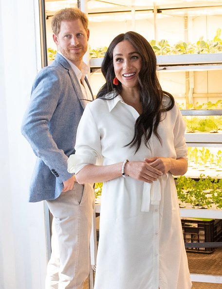 Meghan Markle y el príncipe Harry el 2 de octubre de 2019 en Johannesburgo, Sudáfrica. | Foto: Getty Images