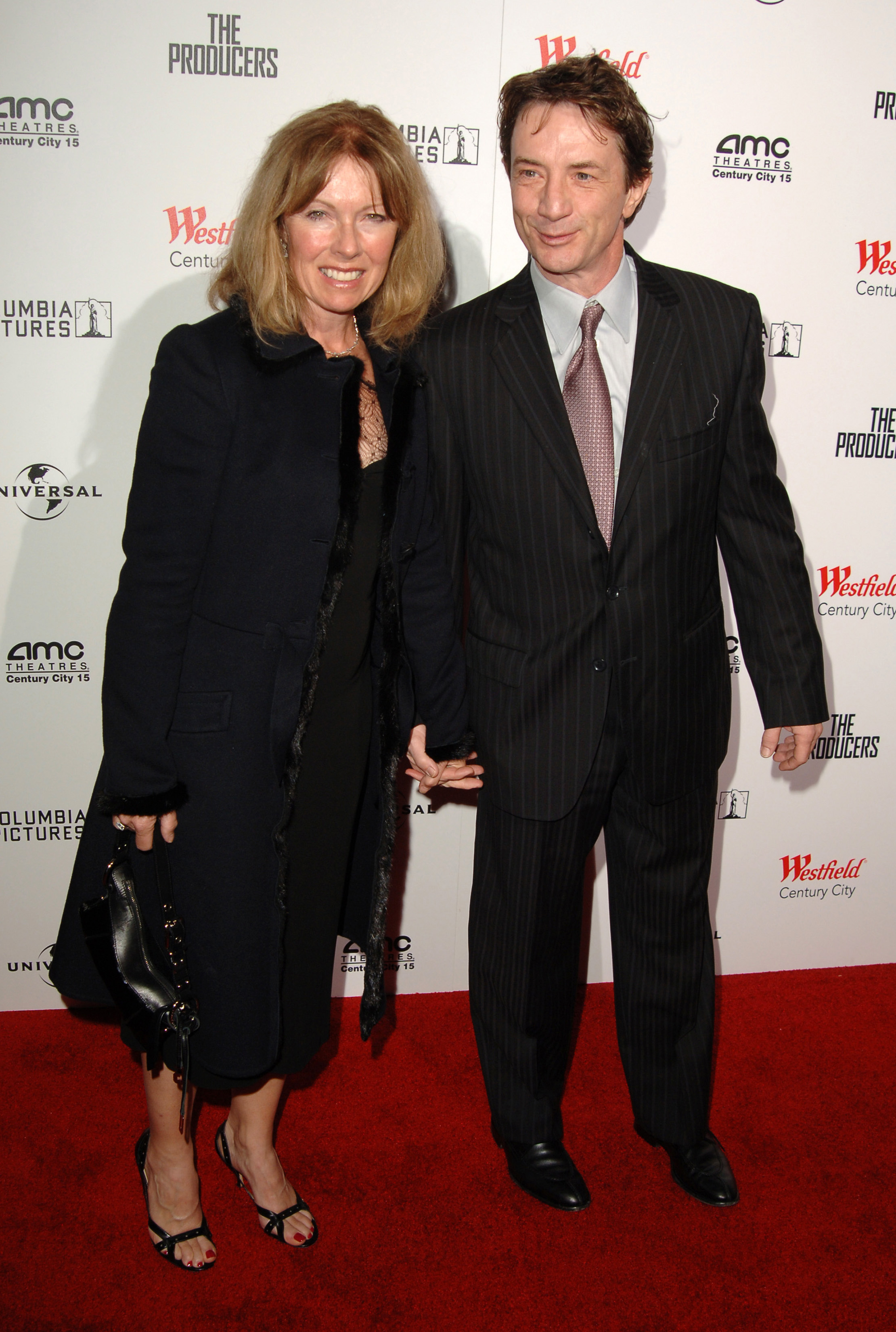 Nancy Dolman and Martin Short at the Universal Pictures' "The Producers" World Premiere - Arrivals, on December 12, 2005. | Source: Getty Images