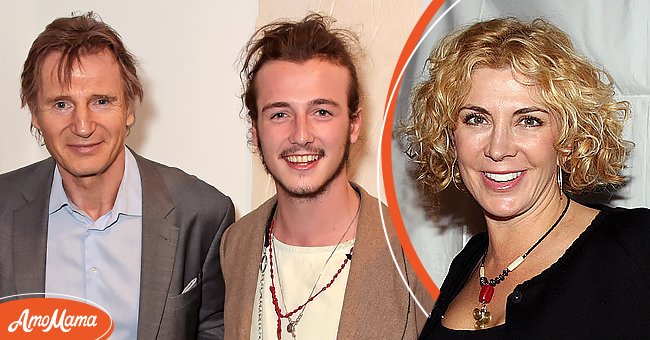 Liam Neeson and his son Michael on June 2, 2015 in London, England [left].  Natasha Richardson on November 13, 2008 in New York City [right] |  Photo: Getty Images 
