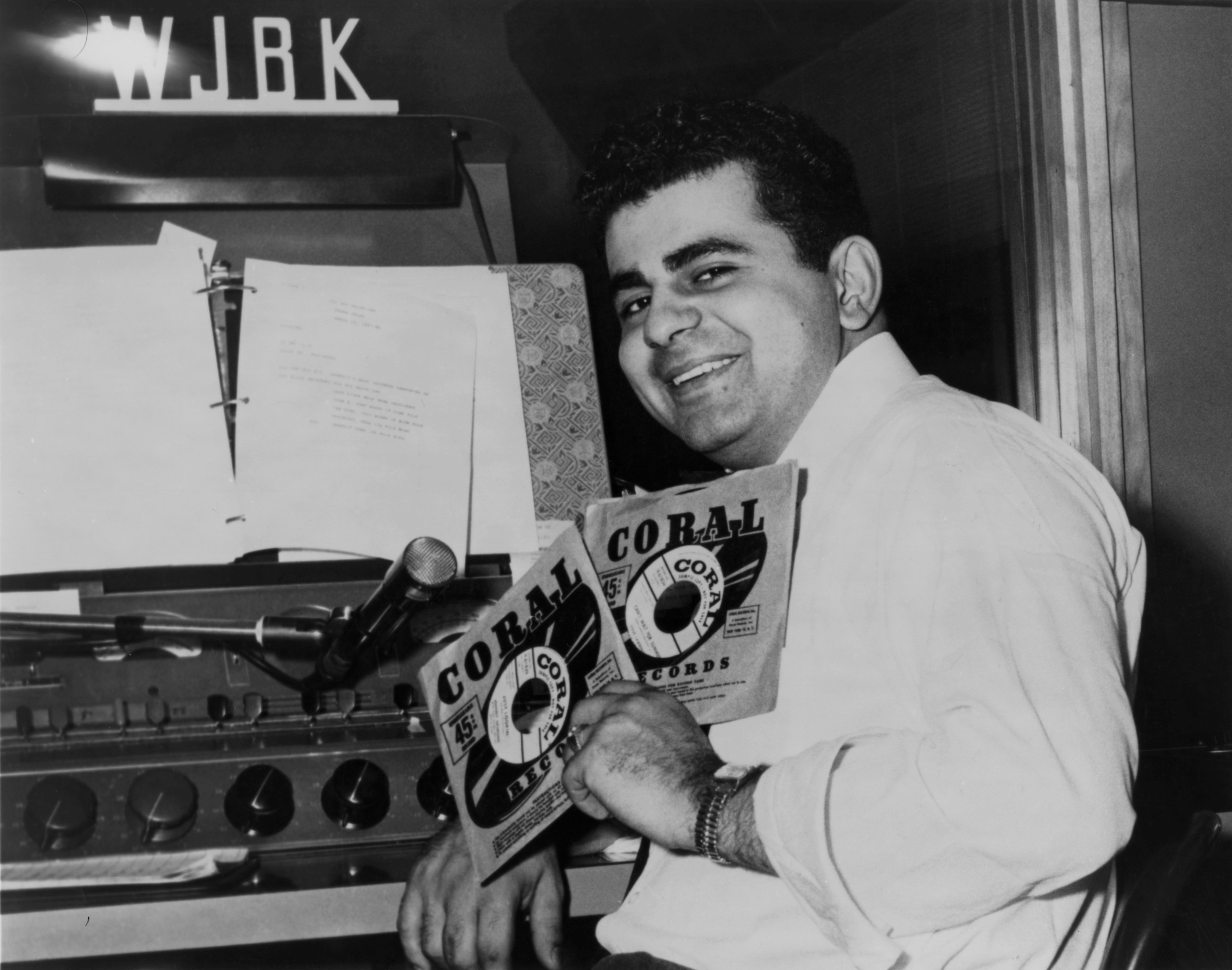 Casey Kasem at a radio station in Detroit in 1957.  | Source: Getty Images