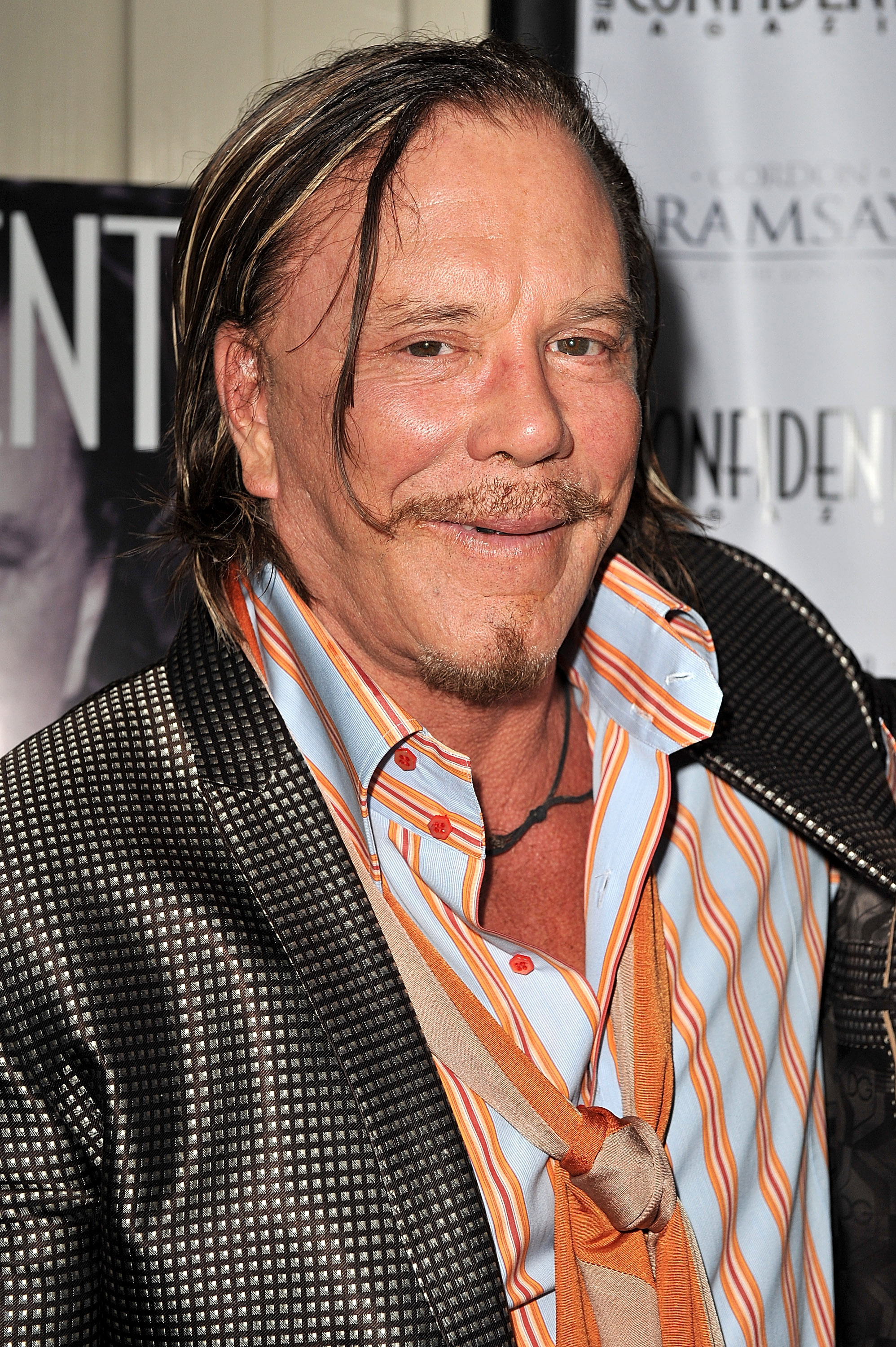 Mickey Rourke at the Los Angeles Confidential Magazine Golden Globe Celebration on January 12, 2009, in West Hollywood, California. | Source: Getty Images