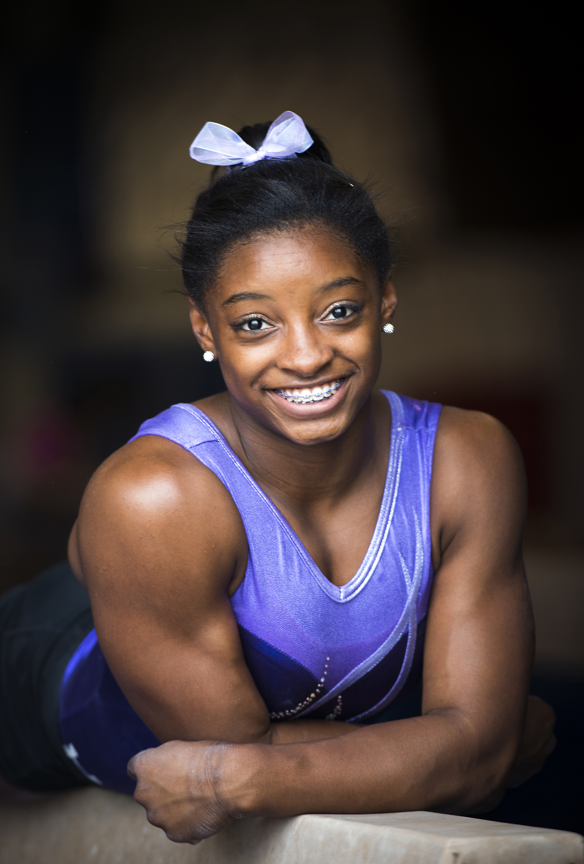 Simone Biles poses for a portrait after training at Bannon's Gymnastix on August 22, 2013, in Houston | Source: Getty Images