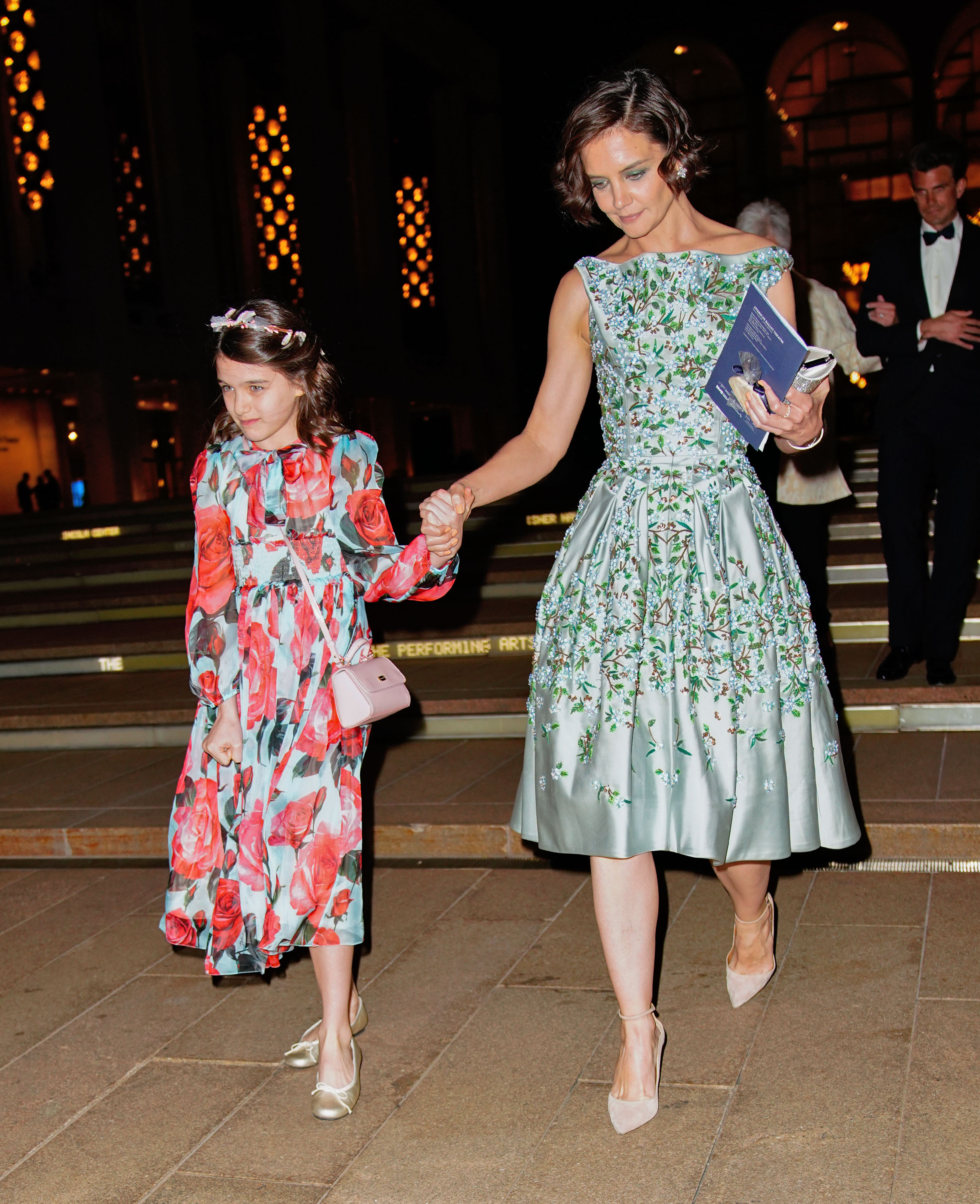 Suri Cruise and Katie Holmes at the American Ballet Theater  on May 21, 2018 in New York City. | Source: Getty Images