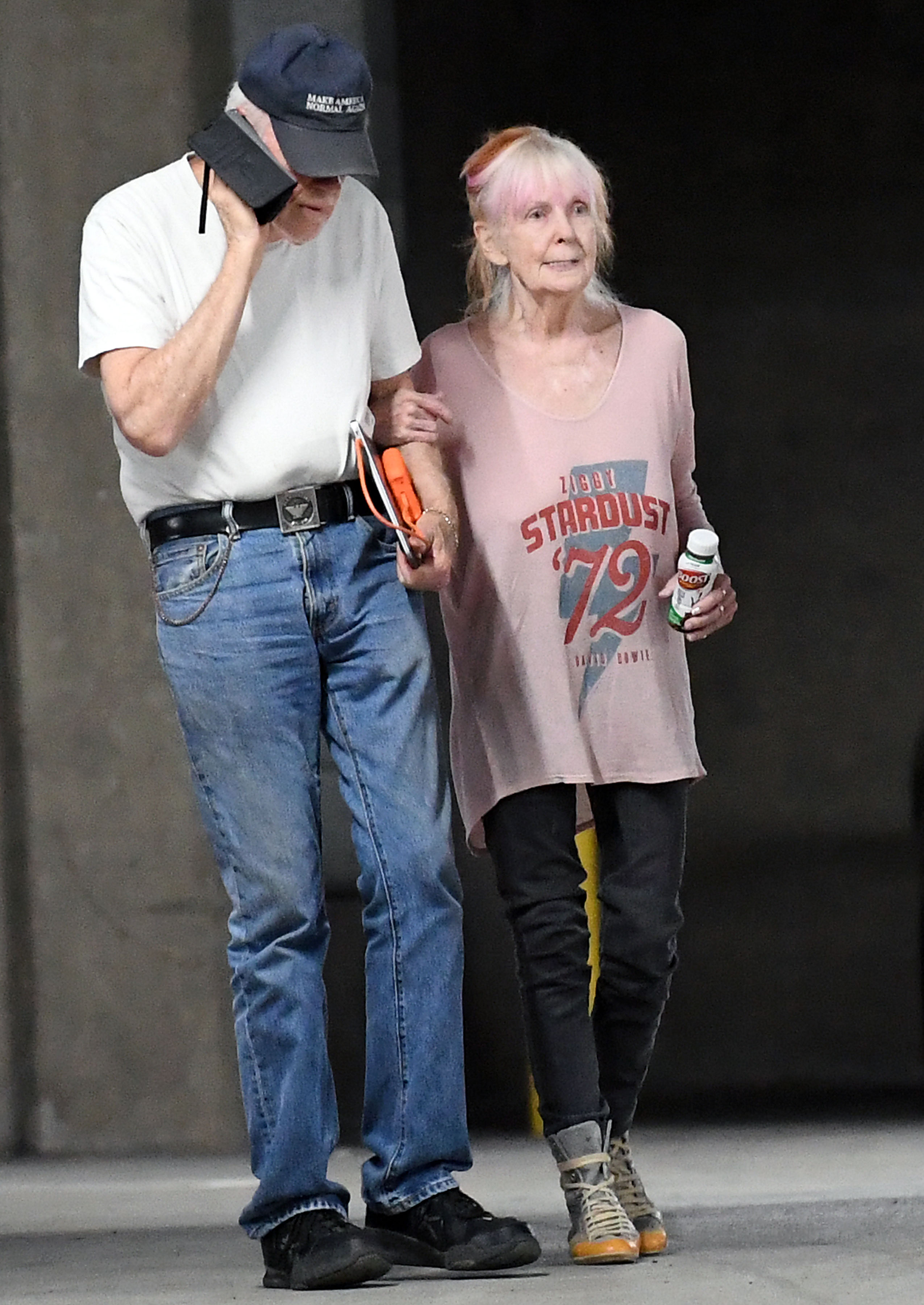 Shelley Fabares and Mike Farrell are seen in Los Angeles, California, on July 18, 2025 | Source: Getty Images