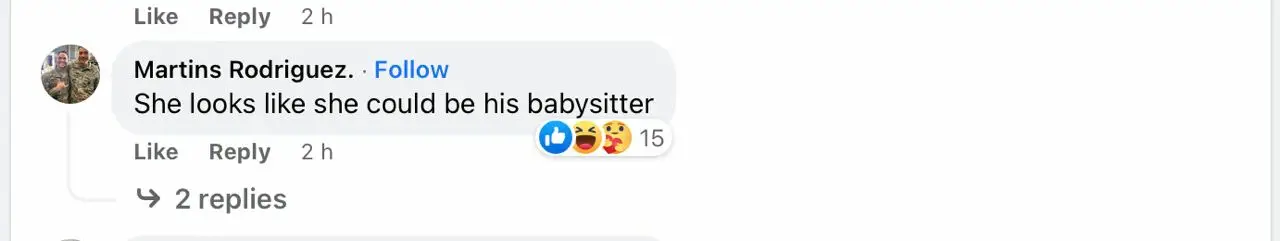 A screenshot of a Facebook comment suggesting that Kylie Jenner looks like he could be Timothée Chalamet's babysitter. | Source: facebook.com/uniladmag