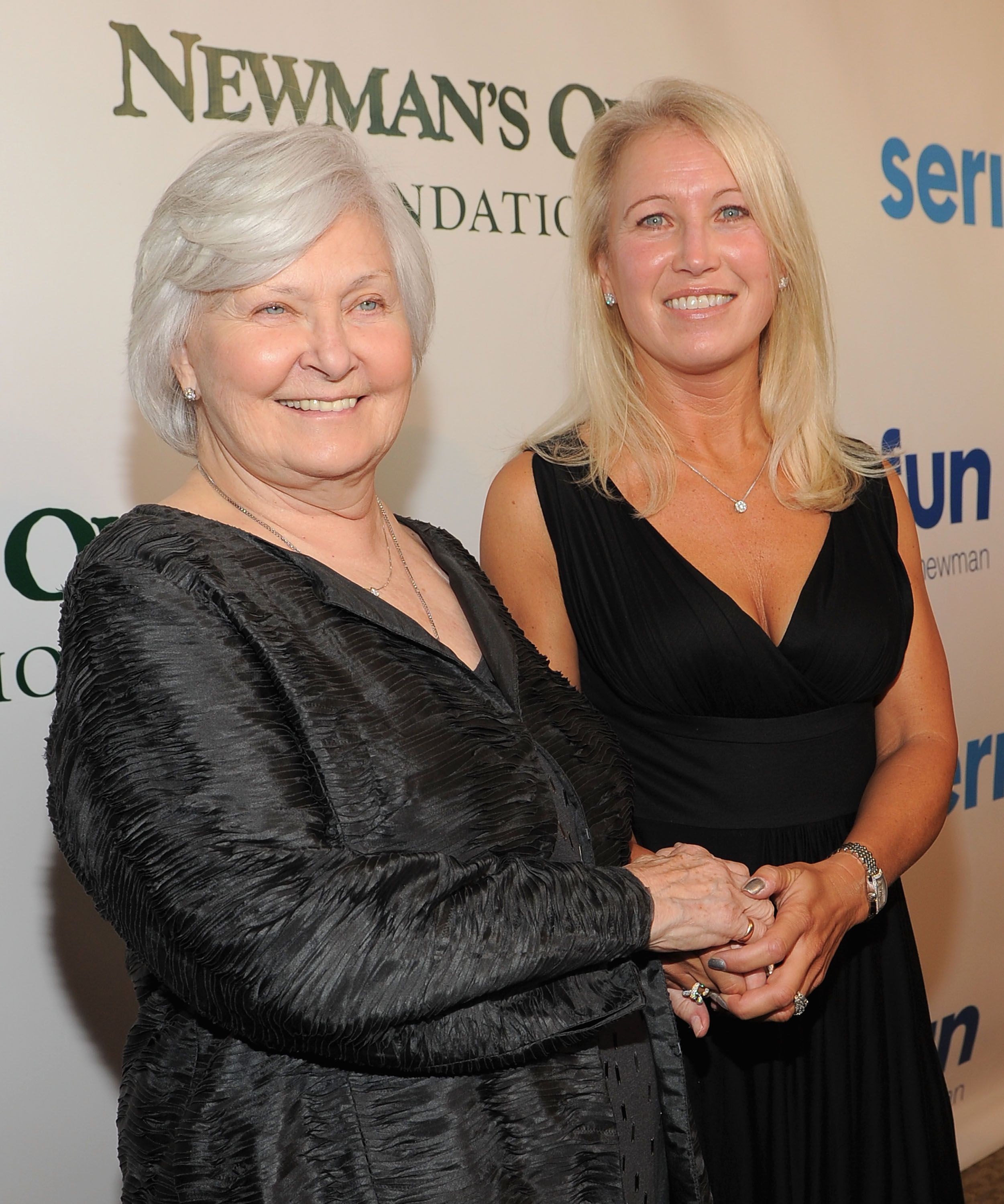 Joanne Woodward and Claire Newman during the celebration of Paul Newman's Dream to Benefit the SeriousFun Children's Network at Avery Fisher Hall, Lincoln Center on April 2, 2012 in New York City. | Source: Getty Images
