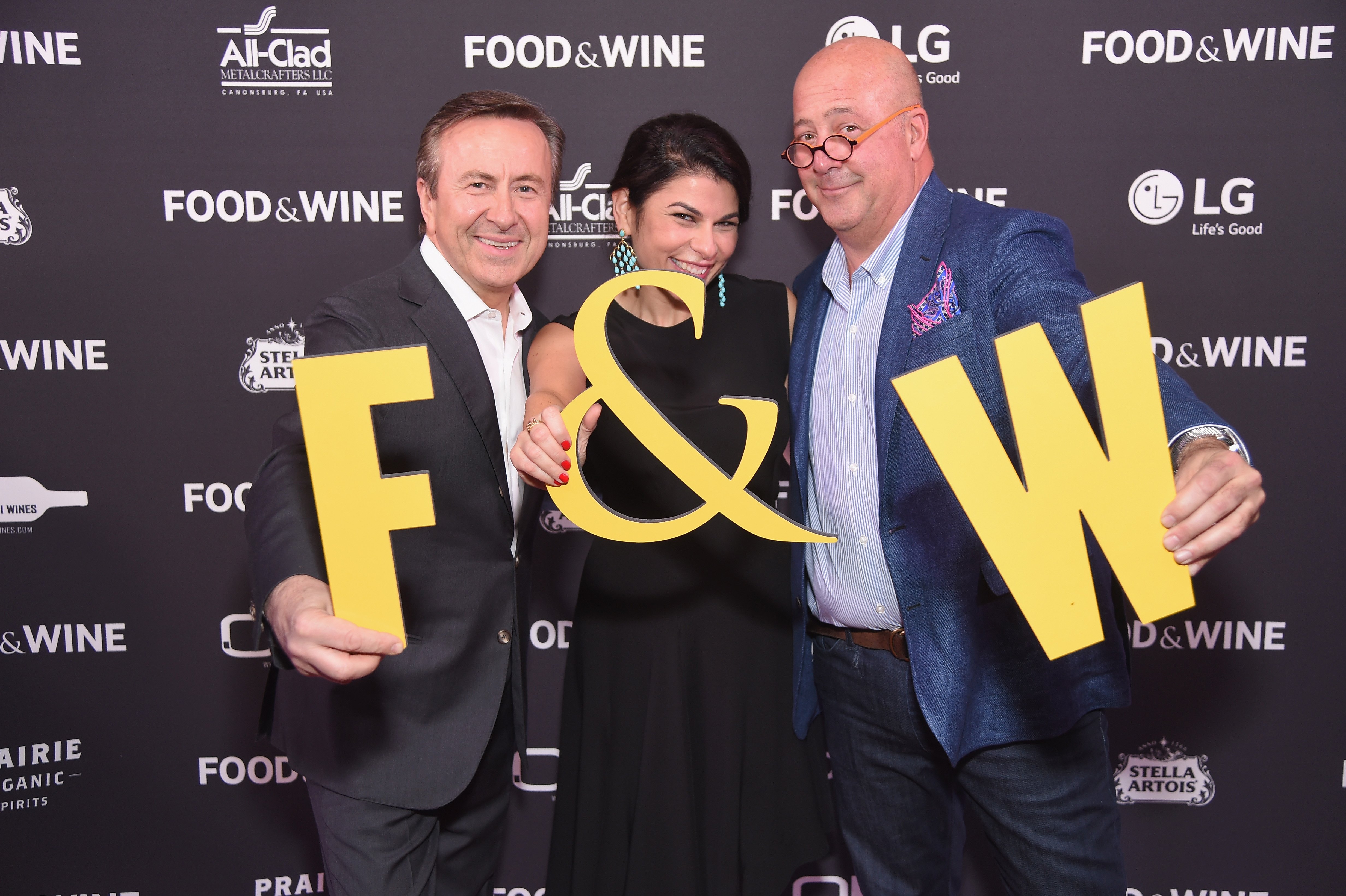 Chef Daniel Boulud, Nilou Motamed, Editor of Time Inc.'s Food & Wine, and Andrew Zimmern attend the Food & Wine Celebration of the 2017 | Source: Getty Images