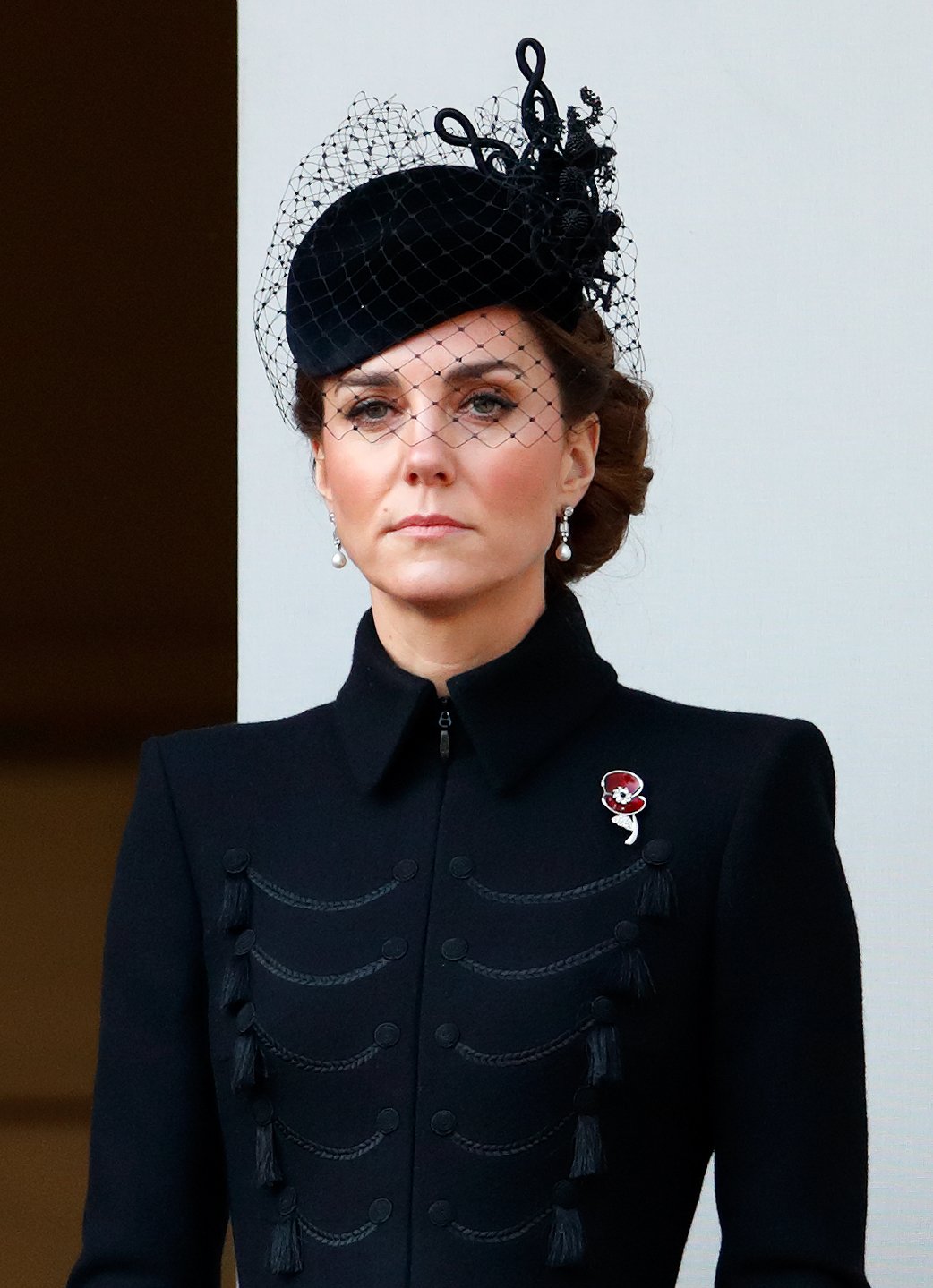 Kate Middleton assiste à la cérémonie annuelle du dimanche du souvenir à Londres | Photo: Getty Images