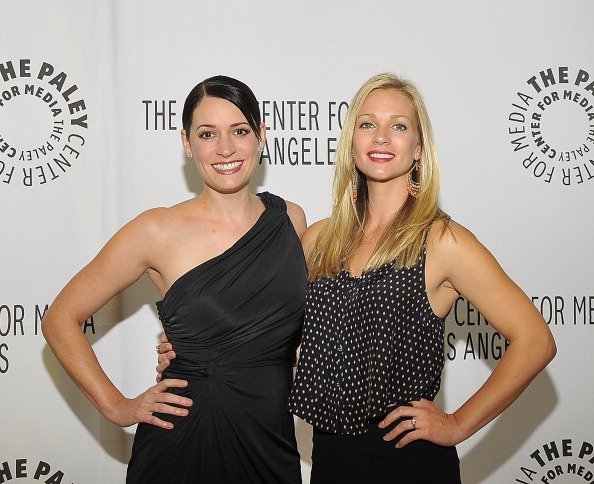 Paget Brewster and A.J. Cook at the Paley Center For Media on September 6, 2011 in Beverly Hills, California | Photo: Getty Images