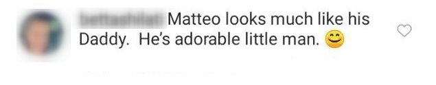 A fan comments on Nikki Bella's post of her newborn son, Matteo on August 31, 2020 | Photo: Instagram/thenikkibella